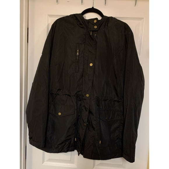 Forever 21 Jackets & Blazers - NEW Forever 21 Plus 2X Black Lightweight Waisted Jacket, Lined, Zip and Snap